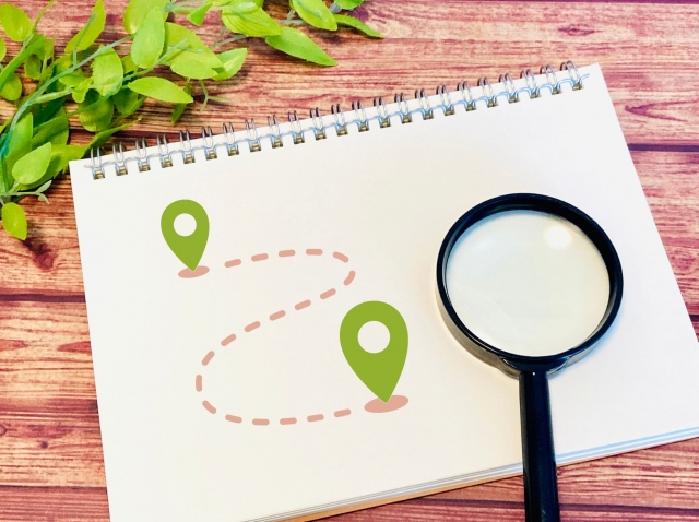 ルートを示す絵